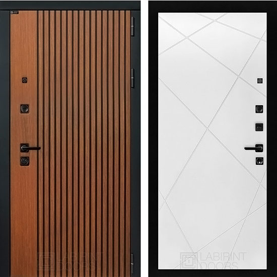 Входная дверь Лабиринт Storm 24 Белый софт