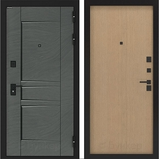 Входная дверь Бункер BN-04 ДВП Венге светлый