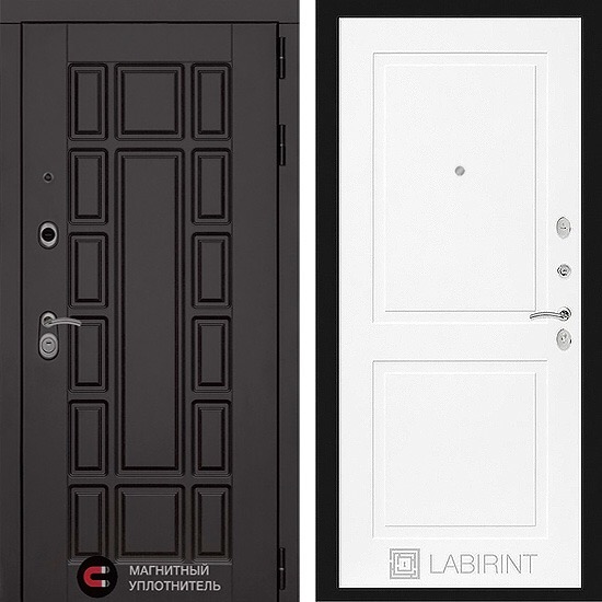 Входная дверь Лабиринт New York 11 Белый Софт