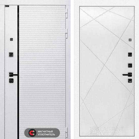 Входная дверь Лабиринт Royal 24 Белый софт