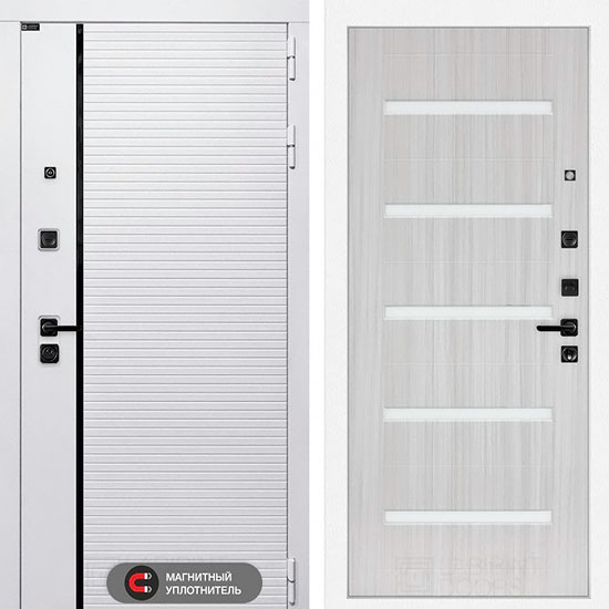 Входная дверь Лабиринт Royal 01 Сандал белый