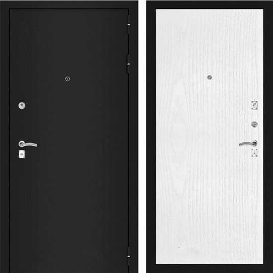 Входная дверь Лабиринт Classic Шагрень 07 Белое дерево