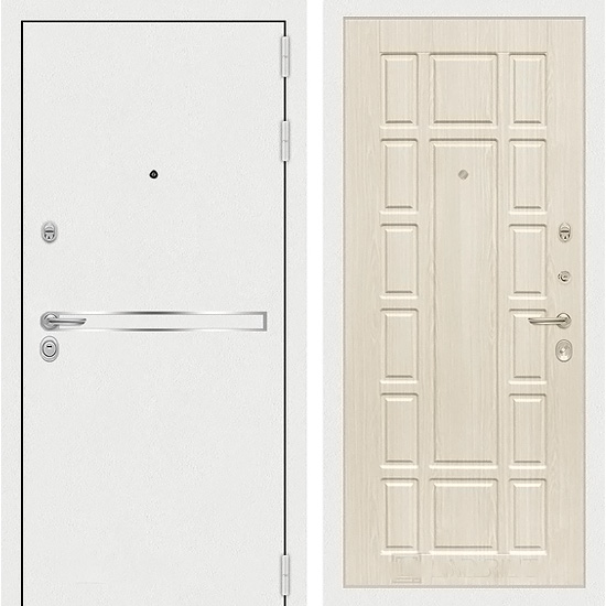 Входная дверь Лабиринт Лайн 12 Белёный дуб