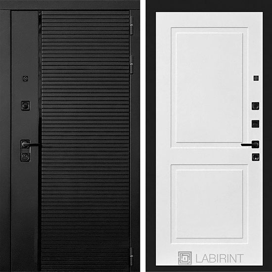 Входная дверь Лабиринт Piano 11 Белый софт