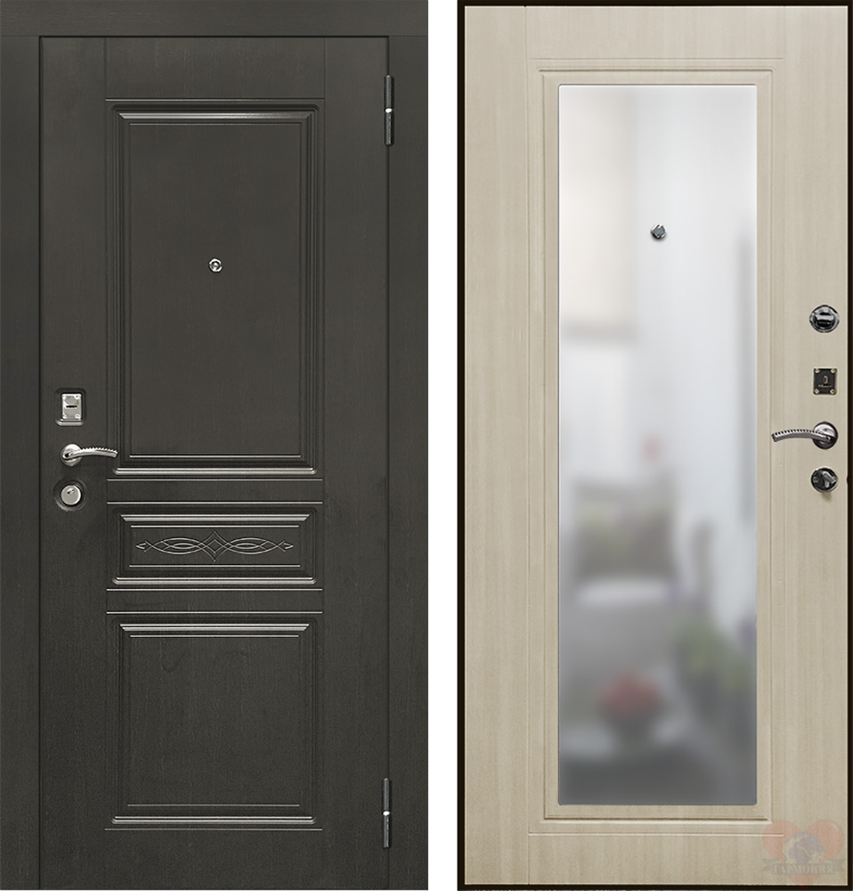 Входная дверь SD-Prof-10 Троя Зеркало Венге