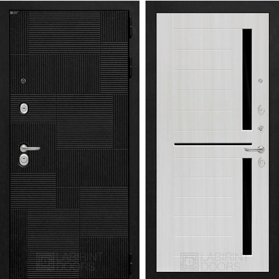 Входная дверь Лабиринт Pazl 02 Сандал белый