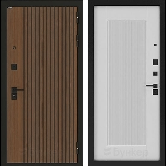 Входная дверь Бункер BN-02 Армстрод Белый софт рельеф