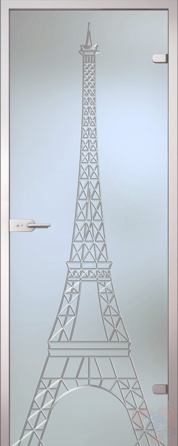 Стеклянная межкомнатная дверь Башня
