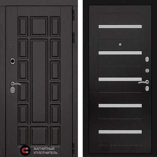 Входная дверь Лабиринт New York 01 Венге