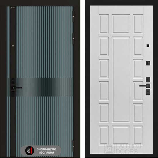 Входная дверь Лабиринт ISSIDA 12 Белое дерево