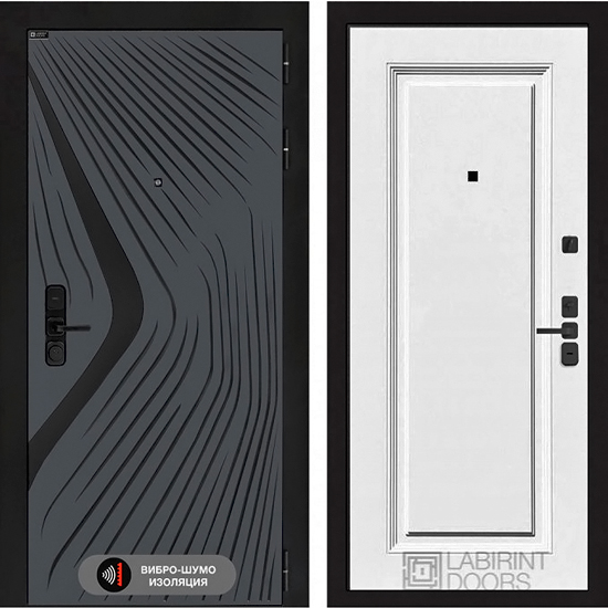 Входная дверь Лабиринт LEOLAB 27 Эмаль RAL-9003