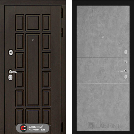 Входная дверь Лабиринт New York 21 Бетон светлый